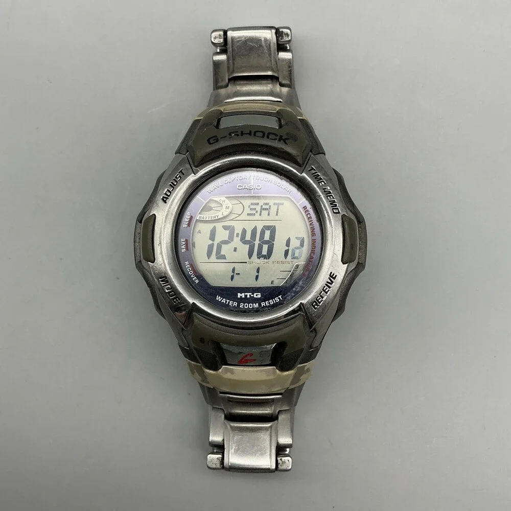 Casio G-Shock 2638 MTG-900 Mens Watch 42mm Solar Atomic Stainless 8.25